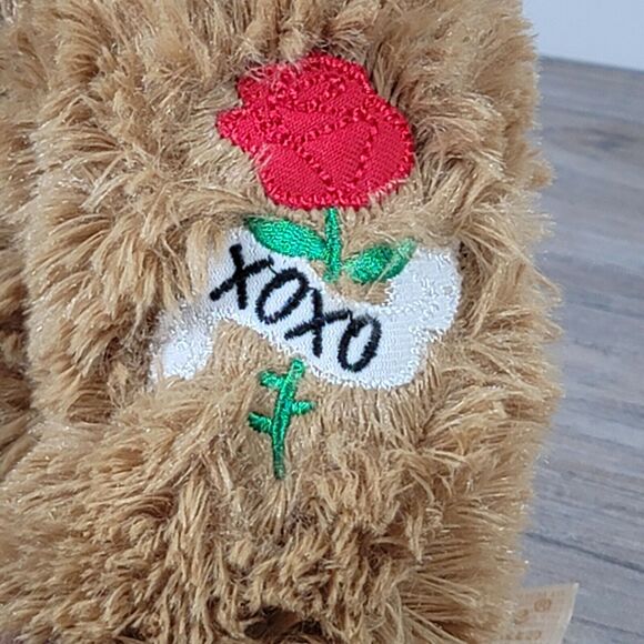 Dan Dee Warthog Plush Rose Tattoo XOXO Collectors Choice Boar Valentines Day - Picture 6 of 9
